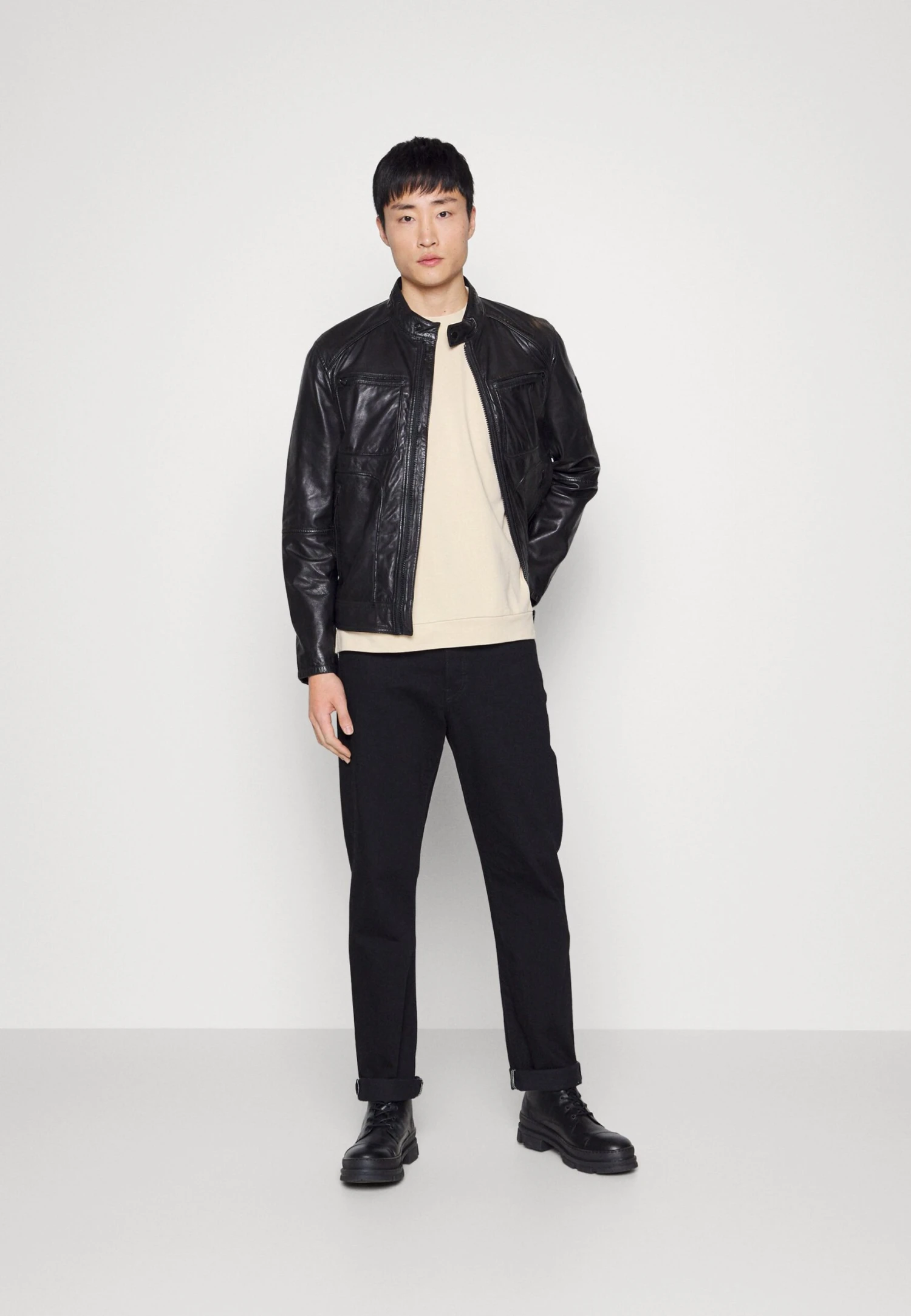 Pier One Short Sleeve Sweatshirt - T-Shirts - Tan 2 Pier One Short Sleeve Sweatshirt - T-Shirts - Tan - Bilde 2