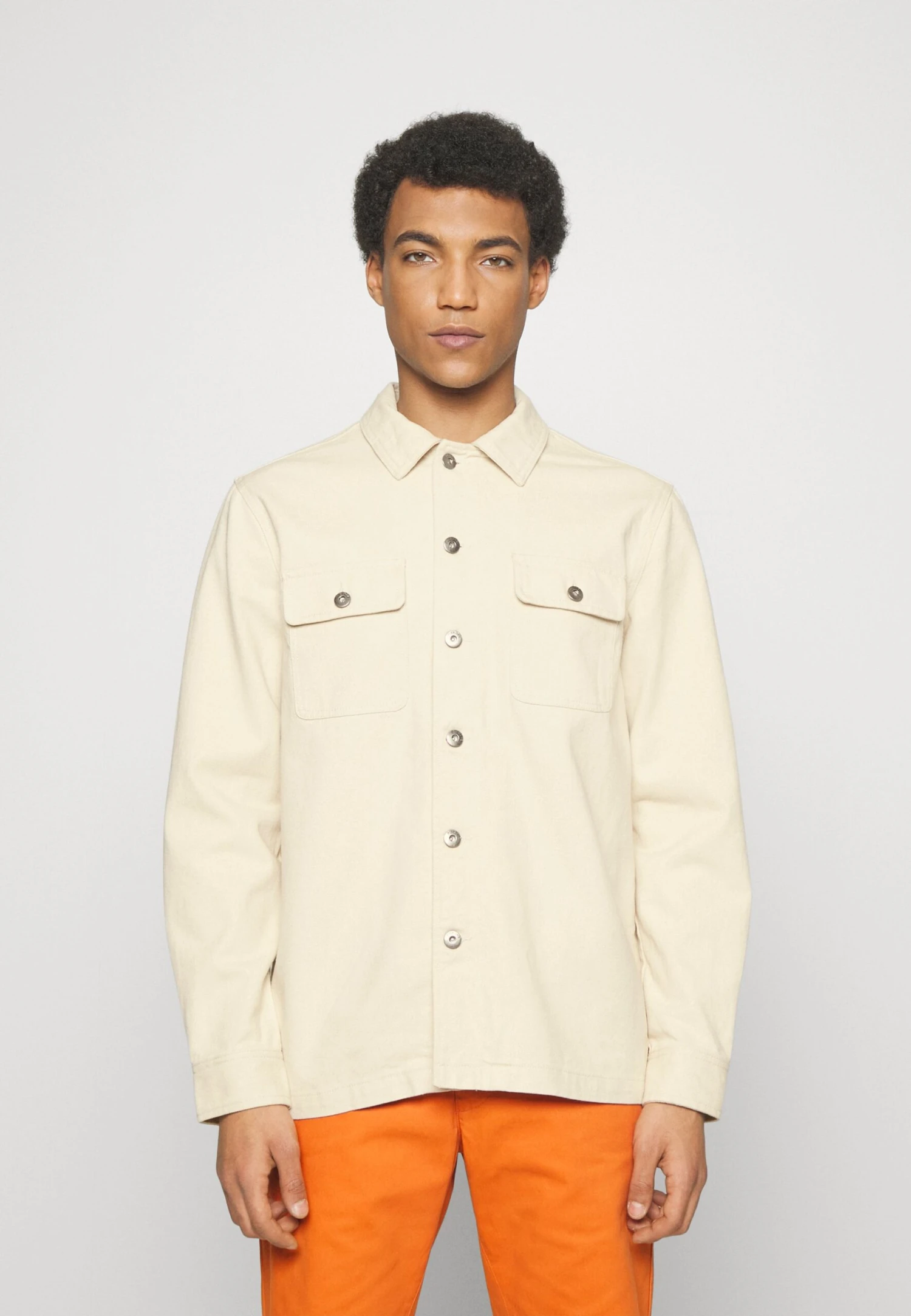 Pier One Undyed Twill- Jeansjakke - White 1 Pier One Undyed Twill- Jeansjakke - White