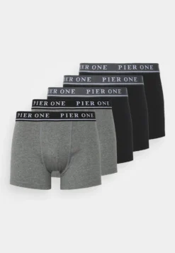 Pier One 5 Pack - Underbukse -Black/Mottled Dark Grey