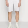 Pier One Colored Twill White Denim - Jeansshorts - White Denim