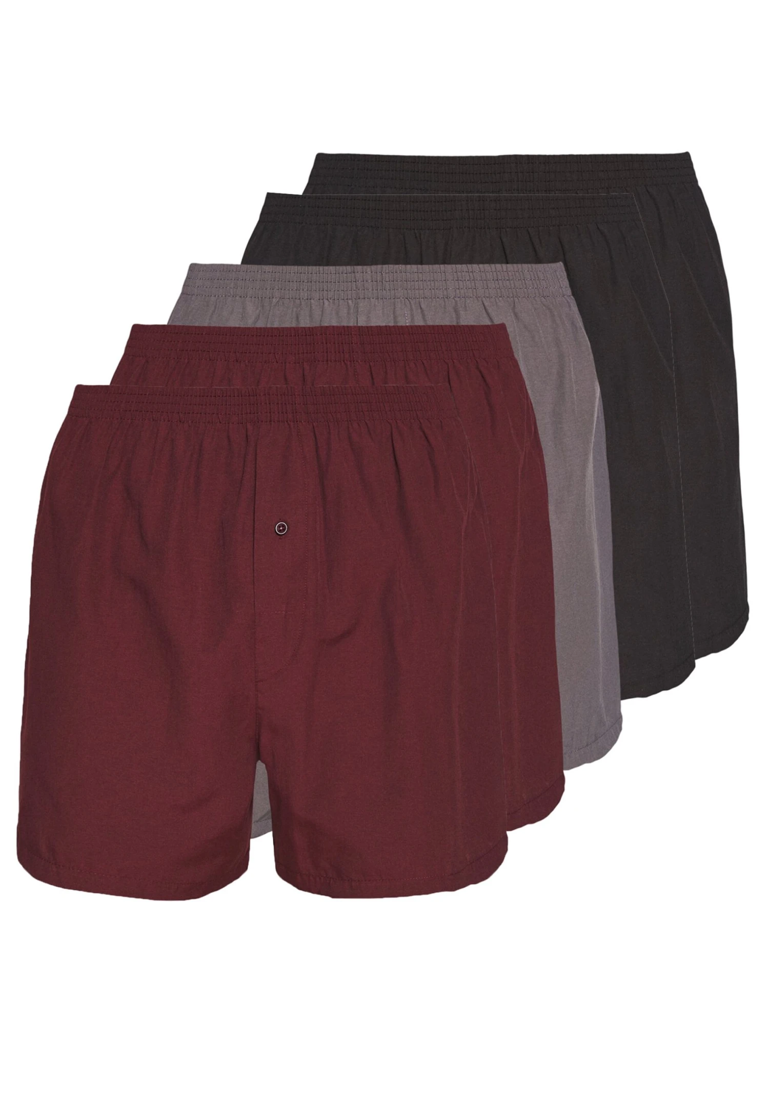 Pier One 5 Pack - Boxershorts - Black/Grey/Red 6 Pier One 5 Pack - Boxershorts - Black/Grey/Red - Bilde 6