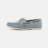 Pier One Leather Unisex - Båtsko - Light Blue