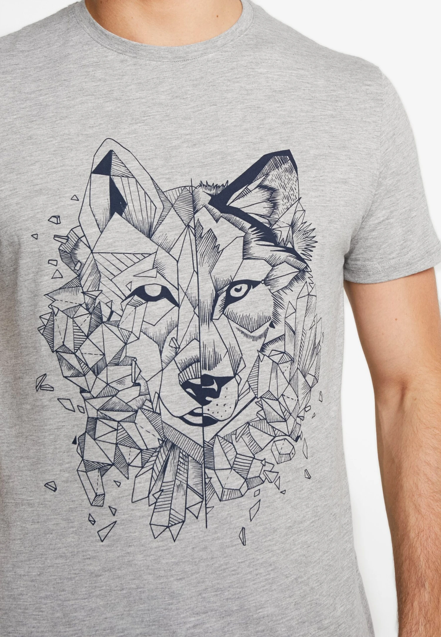 Pier One T-Shirts Med Print - Mottled Grey 6 Pier One T-Shirts Med Print - Mottled Grey - Bilde 6