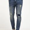 Pier One Jeans Slim Fit - Destroyed Denim