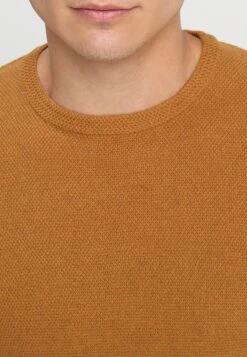 Pier One Strikkegenser - Mottled Dark Yellow -Boutique mote herrebutikk 2c5e1df709a94116995dba8bbf354f32