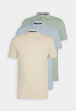Pier One 3 Pack - Poloskjorter - Mint/Tan/Light Blue -Boutique mote herrebutikk 32306465451b49b68887f2f3443fe714 scaled