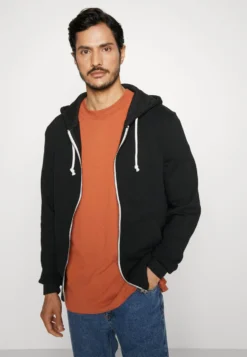 Pier One 2 Pack - Sweatjakke - Black/Mottled Light Grey -Boutique mote herrebutikk 3528309c123c4189b5dc1da9c1f9881e scaled