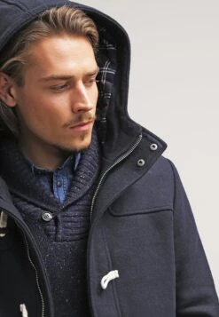 Pier One Kort Kåpe / Frakk - Navy -Boutique mote herrebutikk 39fc34304bfd4cb98c88dbc8fb72bf47