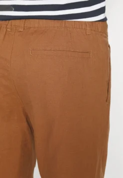 Pier One Linen Blend Drawcord Shorts- Shorts - Brown -Boutique mote herrebutikk 47f3ba1fb7dc4b3aa672e604b9fed1fe scaled