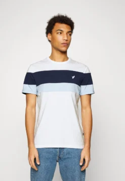 Pier One T-Shirts Med Print - White/Blue