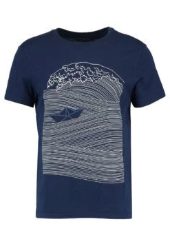 Pier One T-Shirts Med Print - Dark Blue/White -Boutique mote herrebutikk 4cc9341a476c4defa398ea435414ecfc