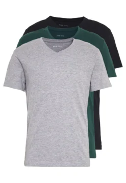 Pier One 3 Pack- T-Shirts - Black, Grey, Green