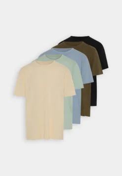 Pier One 5 Pack - T-Shirts - Mint/Off-White/Khaki -Boutique mote herrebutikk 5b5778993dfc4612b1bc7d2cac39f5f3 scaled