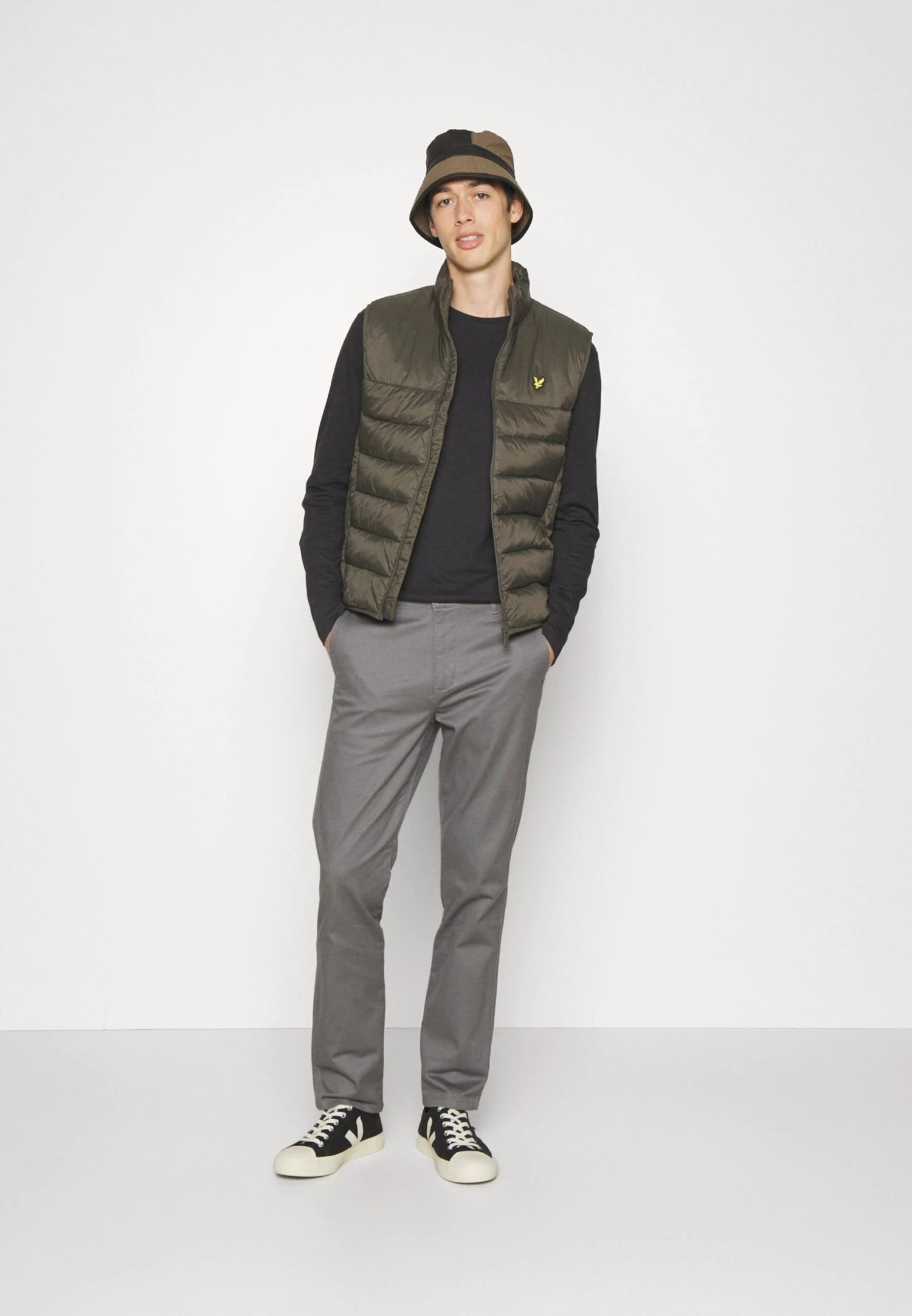 Pier One 5 Pack - Topper Langermet - White/Dark Green/Light Green/Black 1 Pier One 5 Pack - Topper Langermet - White/Dark Green/Light Green/Black