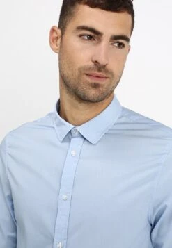 Pier One 2 Pack - Finskjorte - Light Blue/Dark Blue -Boutique mote herrebutikk 5ecc9a8b654d4ad789195b86f92aa59f