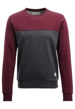 Pier One Sweatshirt - Mottled Bordeaux -Boutique mote herrebutikk 60e4fcc90041403a8a51716719e54168