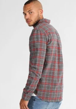 Pier One Skjorte - Grey/Coral -Boutique mote herrebutikk 62192d2e542d4a69a08273483006118b