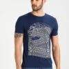 Pier One T-Shirts Med Print - Dark Blue/White