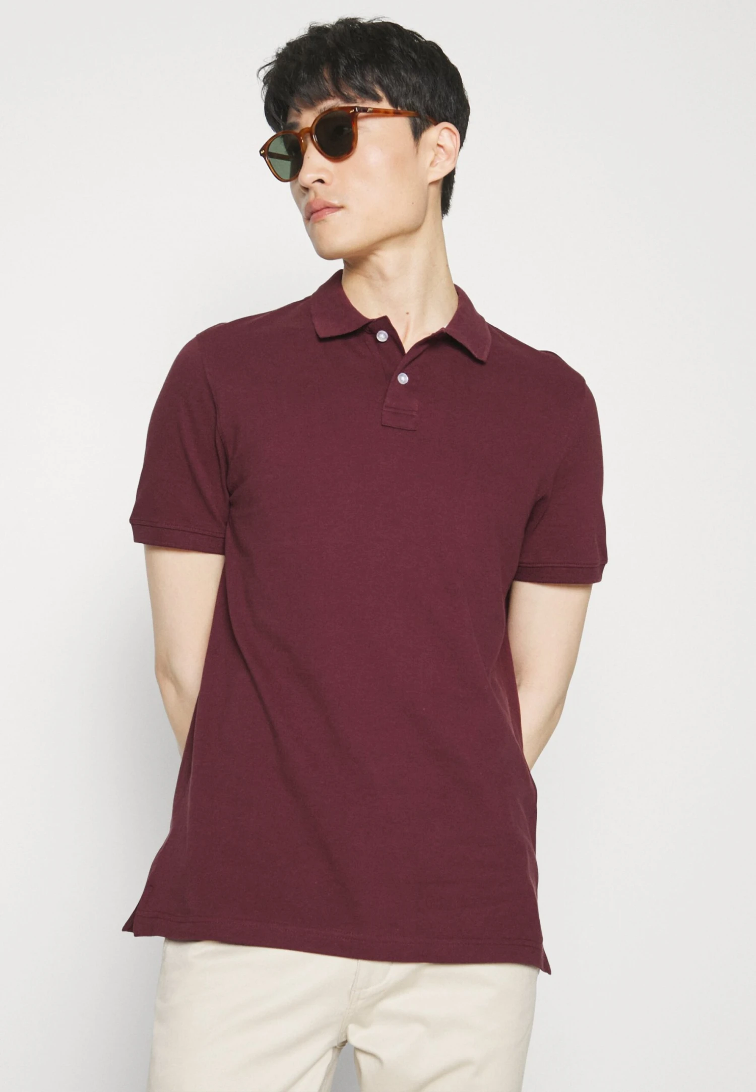 Pier One Basic - Poloskjorter - Bordeaux 4 Pier One Basic - Poloskjorter - Bordeaux - Bilde 4