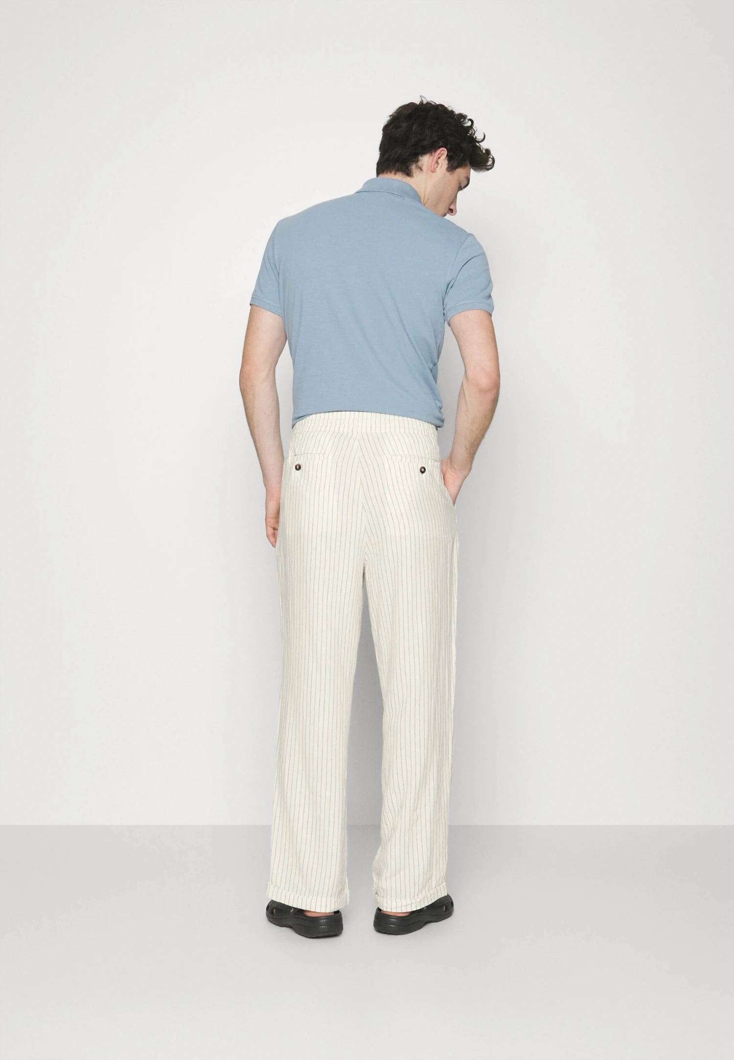 Pier One Drawcord Trousers Linen Blend - Bukse - Off-White 3 Pier One Drawcord Trousers Linen Blend - Bukse - Off-White - Bilde 3