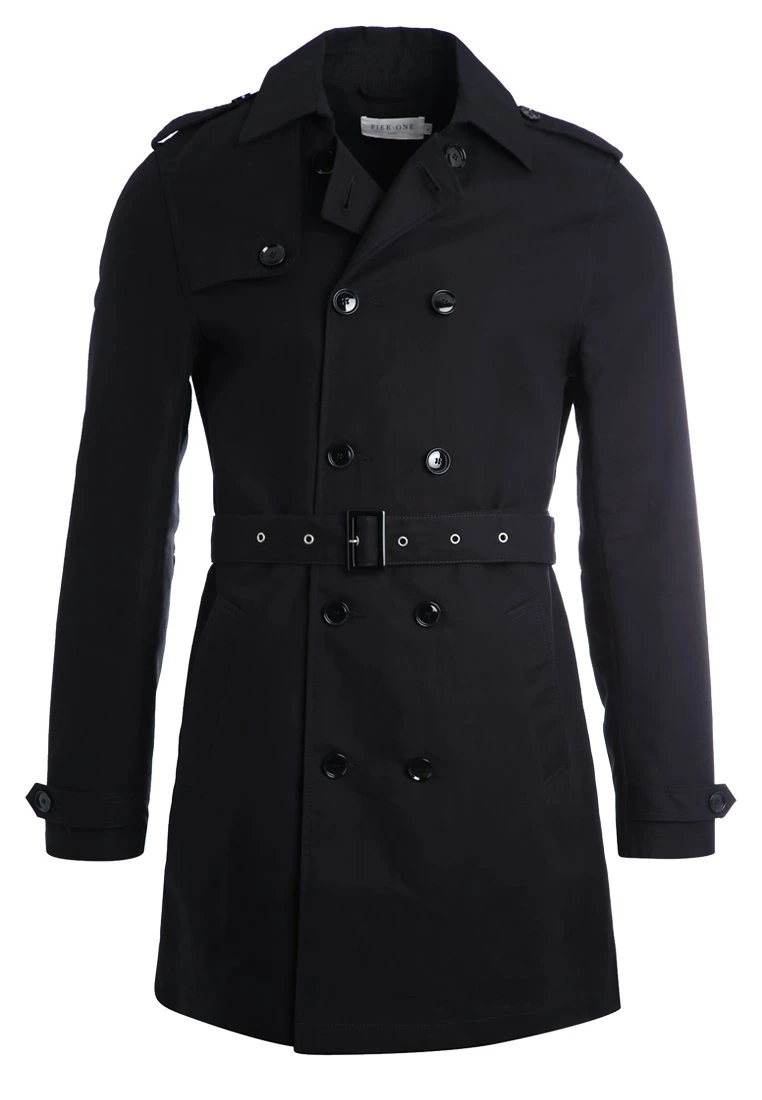 Pier One Trenchcoat - Black 6 Pier One Trenchcoat - Black - Bilde 6