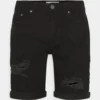 Pier One Jeansshorts - Black