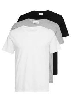 Pier One 3 Pack- T-Shirts - White/Black/Light Grey -Boutique mote herrebutikk 6bfa49ac23d34d11869dc6bfe2e89626 scaled