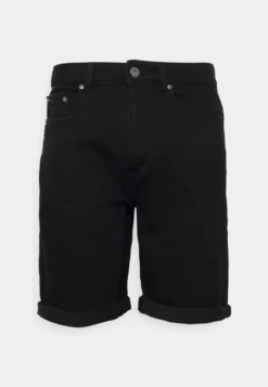 Pier One Jeansshorts - Black Denim