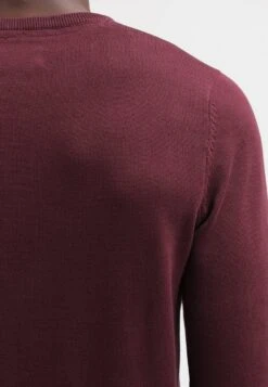 Pier One Basic Crewneck - Strikkegenser - Bordeaux -Boutique mote herrebutikk 72a7a328184e47ac946a1a6f2ee77cd7