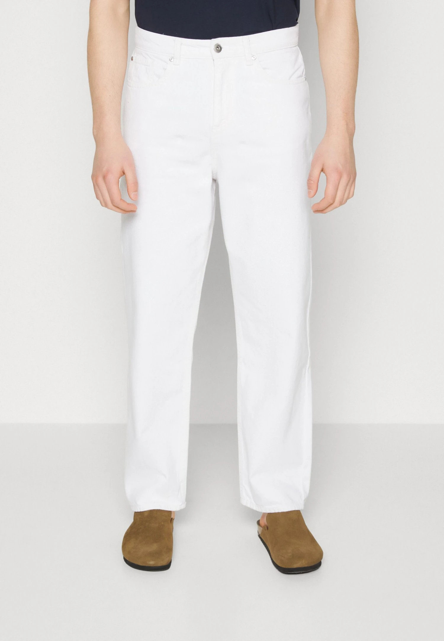 Pier One Jeans Relaxed Fit - White 1 Pier One Jeans Relaxed Fit - White