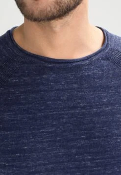 Pier One Strikkegenser - Mottled Blue -Boutique mote herrebutikk 75e9a26aff2c4026be3ca0dba6457c21