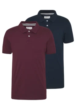 Pier One 2 Pack - Poloskjorter - Dark Blue/Bordeaux -Boutique mote herrebutikk 776db89a31b246aa84d9aeff2a53f14d scaled