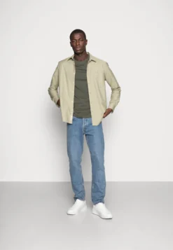 Pier One 3 Pack - T-Shirts - Black/Grey/Green