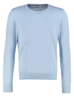 Pier One Basic Crewneck - Strikkegenser - Light Blue -Boutique mote herrebutikk 80f1c7c7bbed4ed08a43aa5550fa92e2