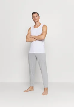 Pier One 2 Pack - Pyjamasbukse - Mottled Dark Grey/Mottled Grey