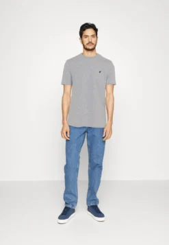 Pier One 3 Pack - T-Shirts - Mottled Light Grey/Pink/Black