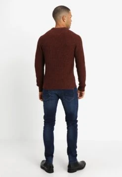 Pier One Strikkegenser - Mottled Brown -Boutique mote herrebutikk 8cd282adc76c4ac7a917889657ae8ee6