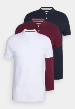 Pier One 3 Pack - Poloskjorter - Bordeaux/White/Dark Blue -Boutique mote herrebutikk 919efcdef1fb44a8aad58897d4dff9e4 scaled