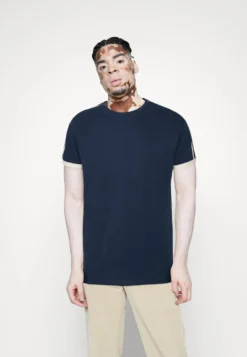 Pier One T-Shirts Med Print - Dark Blue