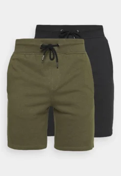 Pier One 2 Pack - Shorts - Black/Olive -Boutique mote herrebutikk 97446a5d1f4444a39e0756e4edaa81f0 scaled