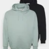 Pier One 2 Pack- Hoodie - Black/Green