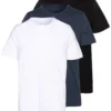 Pier One 3 Pack - T-Shirts - Black/White/Blue