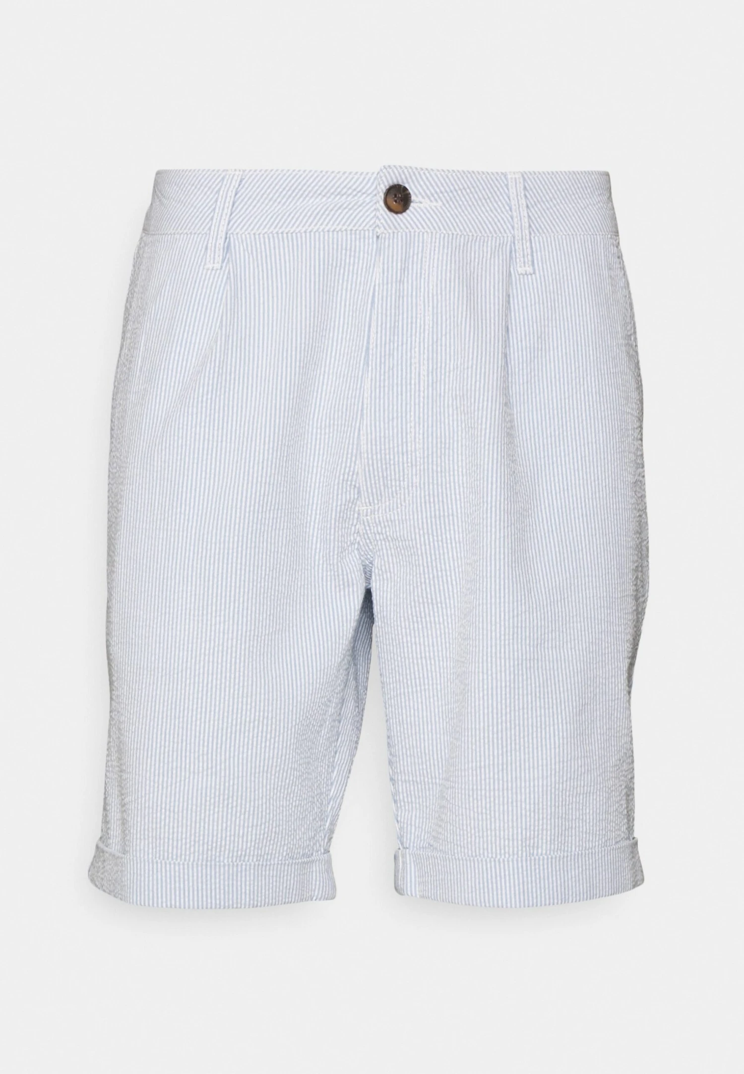 Pier One Pleated Seersucker Short - Shorts - Blue 4 Pier One Pleated Seersucker Short - Shorts - Blue - Bilde 4