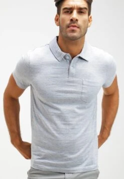 Pier One Poloskjorter - Light Blue Melange