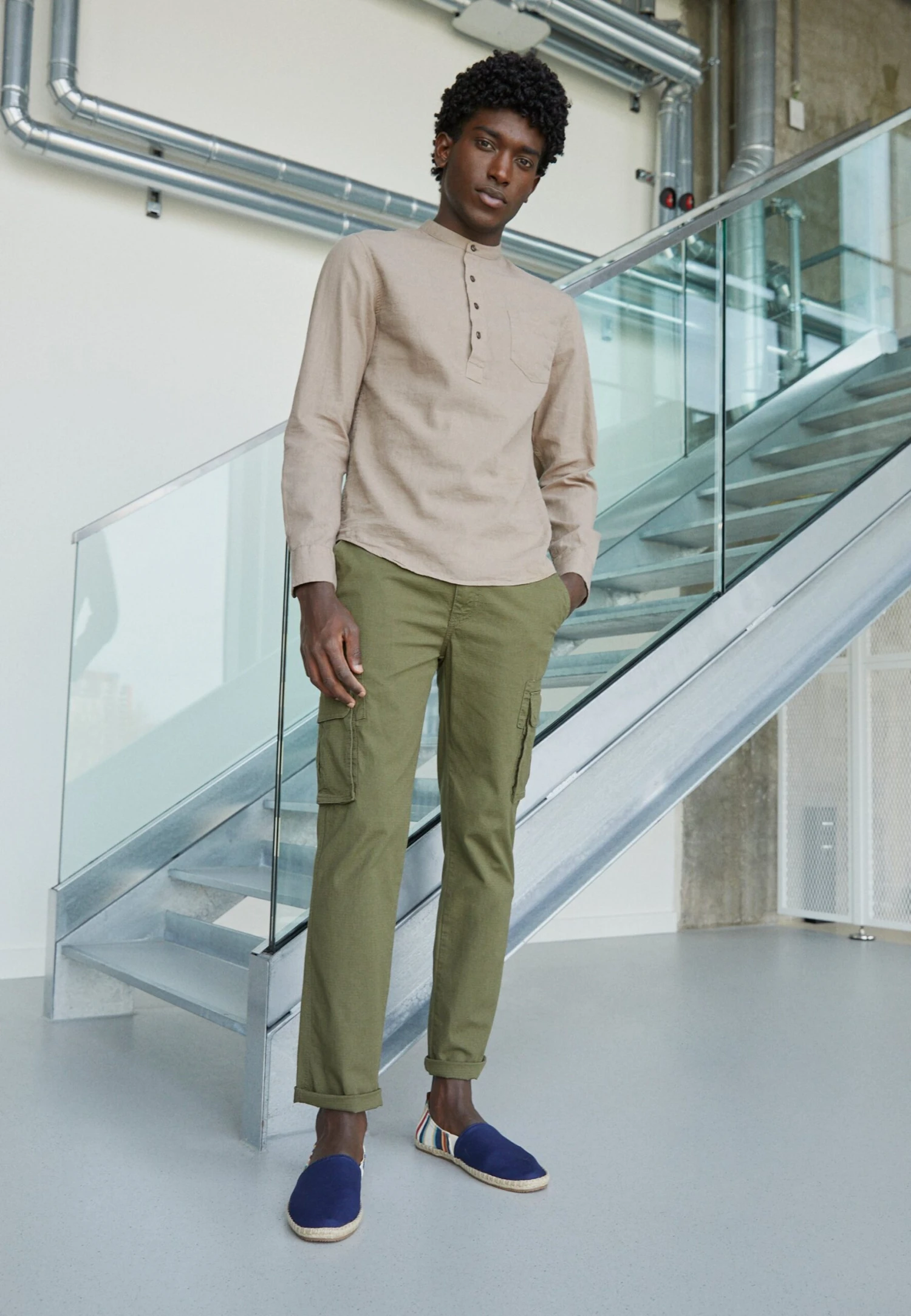 Pier One Cargobukse -Olive 1 Pier One Cargobukse -Olive