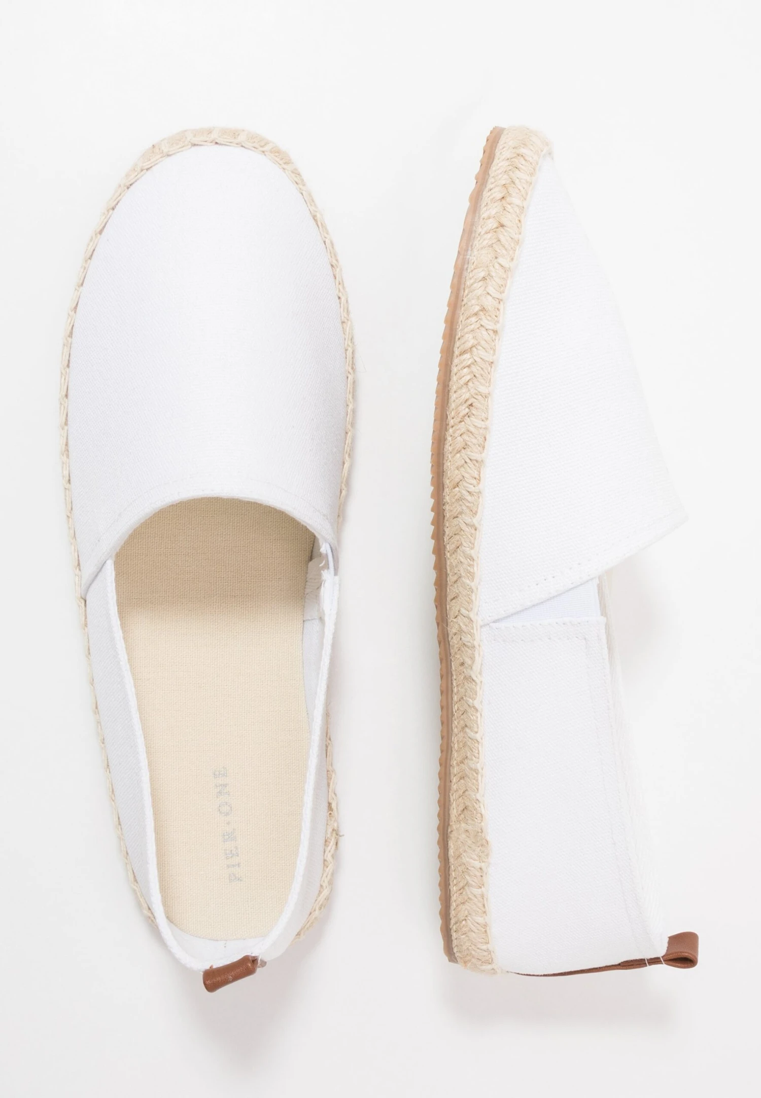 Pier One Rena Espadrille Unisex - Loafers - White 2 Pier One Rena Espadrille Unisex - Loafers - White - Bilde 2
