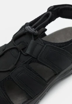 Pier One Leather - Tursandaler - Black -Boutique mote herrebutikk ab894321bfec480fbf3db5c6bf0d1f1f scaled