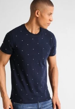 Pier One T-Shirts Med Print - Navy