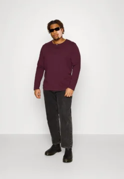 Pier One 2 Pack - Topper Langermet - Dark Grey/Red