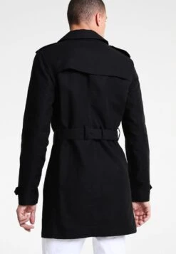 Pier One Trenchcoat - Black 8 Pier One Trenchcoat - Black -Boutique mote herrebutikk b5078c2122bd4e41a79beda6055dff80